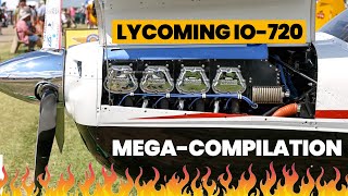 Lycoming’s 8Cylinder Beast The IO720 Compilation [upl. by Haliled]