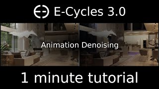 ECycles  Animation Denoising Tutorial [upl. by Okajima370]