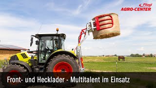 Frontlader Hecklader Anbauen nachrüsten hydraulisch Traktor Schlepper  Fliegl Agro Center [upl. by Htir]