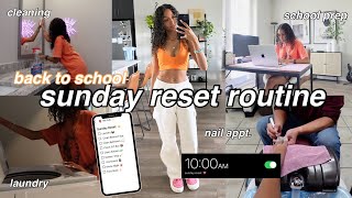 Back to School Sunday Reset Vlog  appointments cleaning homework [upl. by Ueik]