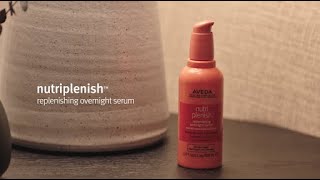 How to Apply Nutriplenish Replenishing Overnight Serum to Dry Hair  Aveda [upl. by Nyleikcaj]