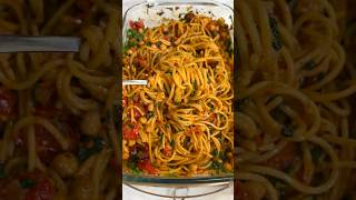 Roasted Tomato amp Chickpea Pasta 🍅✨  Easy Vegan Recipe for Ultimate Flavor [upl. by Egamlat]