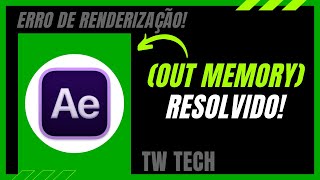 Erro de renderização ao gravar no arquivo  Como aumentar desempenho na memoria do PC [upl. by Reviere]