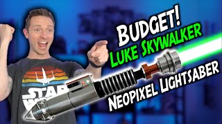 Awesome Budget Luke Skywalker Neopixel Lightsaber Vaders Sabers [upl. by Rolando587]