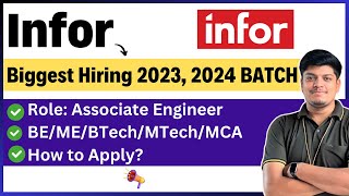 Infor Biggest Hiring 2024 2023 BATCH  How to Apply  Step by Step Apply Process  PART1 [upl. by Adnaugal]