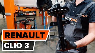 Comment remplacer une jambe de force avant sur RENAULT CLIO 3 TUTORIEL AUTODOC [upl. by Nahtaoj]