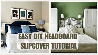 Transform Your Headboard with a Slipcover DIY [upl. by Hammad]