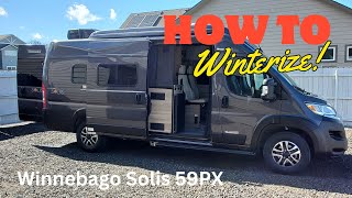 Winnebago Solis 59PX  How To Winterize [upl. by Bisset]