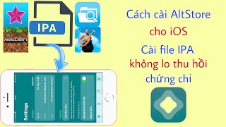 Cách cài Altstore cho IOS  Cài file ipa không lo thu hồi chứng chỉ hadu75tv [upl. by Isus364]