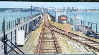 Southend Pier Railway from the head of the Pier to shore  4K Widescreen [upl. by Uy]