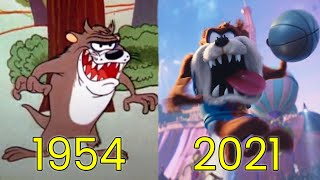 Evolution of Taz The Tasmanian Devil in Movies Cartoons amp TV 19542021 [upl. by Nipha]