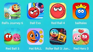 Balls Journey 6 Ball Evo Red Ball 4 Balltales Red Ball 3 Hat Ball and More Red Ball Games [upl. by Willcox]