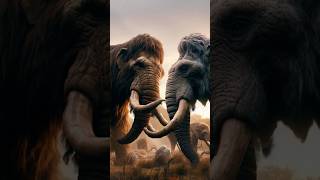 Mammoth vs Elephant animalbattle wildanimal animals wildlifebattle wildlife mammoth elephant [upl. by Helli]