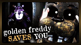 Golden Freddy SAVES YOU From Shadow Freddy amp Afton FNAF 2 Reimagined Night 6 [upl. by Croom]