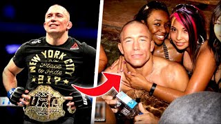 Georges St Pierre GOAT Career Party Lifestyle and Insane Net Worth [upl. by Eenyaj]