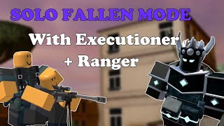 Solo Fallen Mode Triumph Using Executioner  Ranger  Tower Defense Simulator [upl. by Argus]