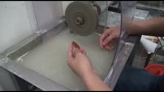 Natural gemstone cutting teaching video [upl. by Ramat]