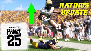 Biggest Risers and Fallers in the College Football 25 Player Ratings Update [upl. by Shurwood19]