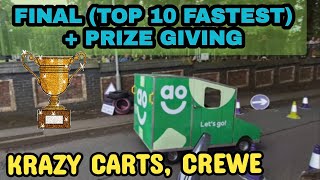 🏆 Krazy Races Crewe Grand final  top 10 fastest race again soapbox Derby karts [upl. by Luella]