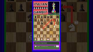 Italian Game Knight Attack PonzianiSteinitz Gambit shorts chess [upl. by Esyli783]