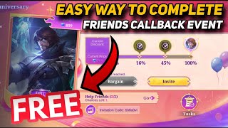 EASY WAY TO GET ROGER EPIC SKIN FOR FREE FRIENDS CALL BACK EVENT MOBILE LEGENDS MLBB [upl. by Aernda]