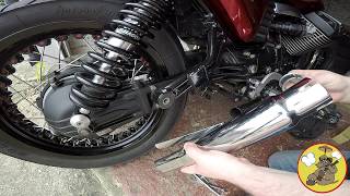 Moto Guzzi V7  Silencer Replacement [upl. by Petrie]