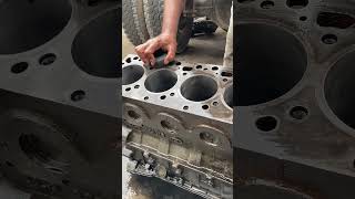 Engine Wash with oil cummins engine block repairing shorts [upl. by Ardnuyek328]