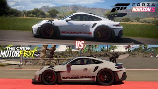 Which Game Has the Best Porsche 911 GT3 RS  Forza Horizon 5 vs The Crew Motorfest [upl. by Willy]