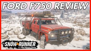 SNOWRUNNER PS4 FORD F750 1st Look REVIEW [upl. by Sel103]