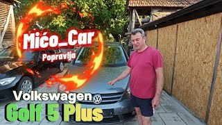 Volkswagen Golf 5 Plus farbanje haube micocar [upl. by Ahsito378]