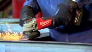 Milwaukee Fuel 18v Brushless 125mm Angle Grinder M18CAG125X402C [upl. by Schoof]