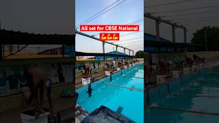 Final preparations for CBSE National 2024 shorts swimmer [upl. by Ressan]