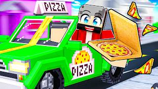 STARTING A PIZZA DELIVERY SERVICE in Minecraft Hindi [upl. by Lewej]