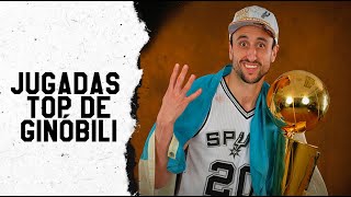 Manu Ginobili 🇦🇷 y las mejores 20 jugadas en su carrera 🤩 [upl. by Freeland]