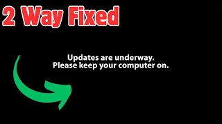 How to Fix Updates are Underway Please Keep your Computer Windows 11 [upl. by Alimac318]