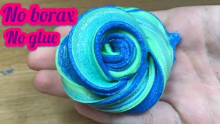 MUST WATCH REAL HOW TO MAKE THE BEST FLUFFY SLIME WITHOUT GLUE WITHOUT BORAX EASY SLIME [upl. by Nemzaj]