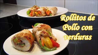 ROLLITOS DE POLLO FÁCILES UNA RECETA PARA SORPRENDER Y DISFRUTAR  Loli Domínguez  Recetas [upl. by Akemat]