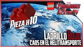 LEGO Avengers  Ladrillo Rojo  Pieza x10  Caos en el helitransporte [upl. by Blake]