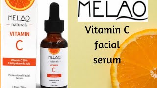 Melao naturals vitamin c serum reviewBeauty secret by samira [upl. by Salsbury]