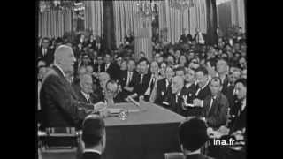 Conférence de presse GENERAL DE GAULLE 9 septembre 1965  Archive vidéo INA [upl. by Netsua]