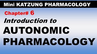 Chp06 Mini KATZUNG Pharma  Introduction to AUTONOMIC PHARMACOLOGY  ANS Drugs [upl. by Wyon689]