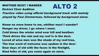 Whither Must I Wander ALTO 2 [upl. by Evan]