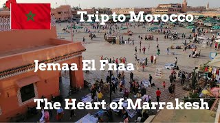 Walk around Marrakech Hivernage to Jemaa el Fnaa [upl. by Germana]