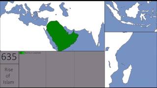 The Empire of Islam  Rashidun Umayyid amp Abbasid Empire  Year by Year comparision [upl. by Venterea]