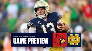 No 15 Louisville at No 16 Notre Dame GAME PREVIEW  College Football Week 5 [upl. by Dloraj637]