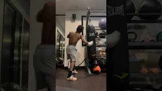 Heavy bag work DROPPIN bombs on the heavy bag shortsviral shortsfeed shorts💥🥊💨🦍💣 [upl. by Faust614]