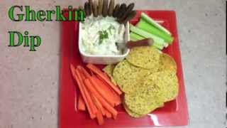 Gherkin Dip 3 ingredient cheekyricho tutorial [upl. by Karolyn]