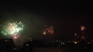 vuurwerk oudjaar Eindhoven vanaf een flatgebouw [upl. by Eserrehs]