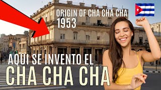 HISTORIA del CHA CHA CHA  ORIGEN del BAILE cubano entre Prado y Neptuno en la Habana Vieja Cuba [upl. by Repinuj]