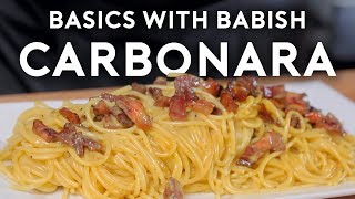 Carbonara  Basics with Babish [upl. by Ymmak]